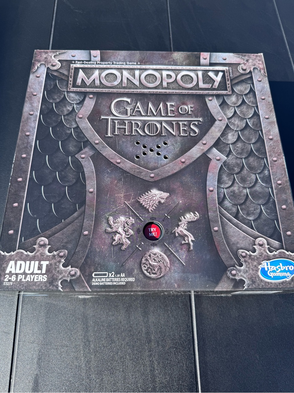 Game of Thrones Monopoly Collectors Ed New Open Box With Theme Music Minor Wear